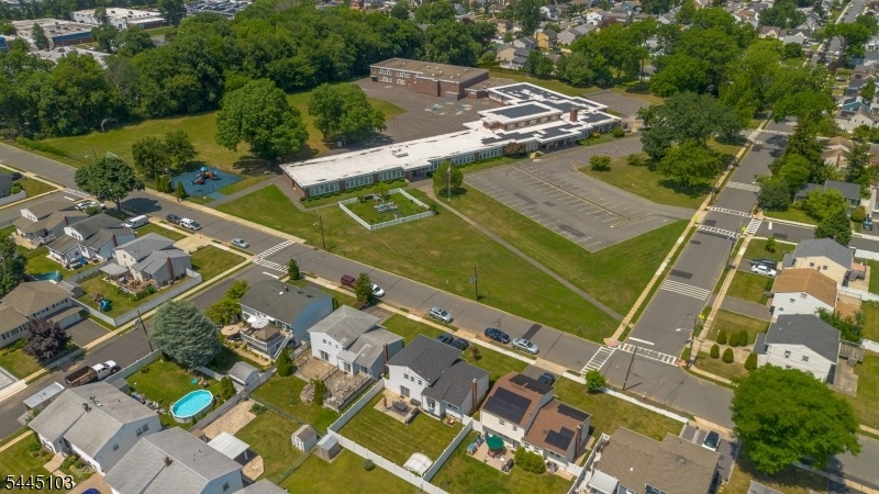 Aerial view of the home