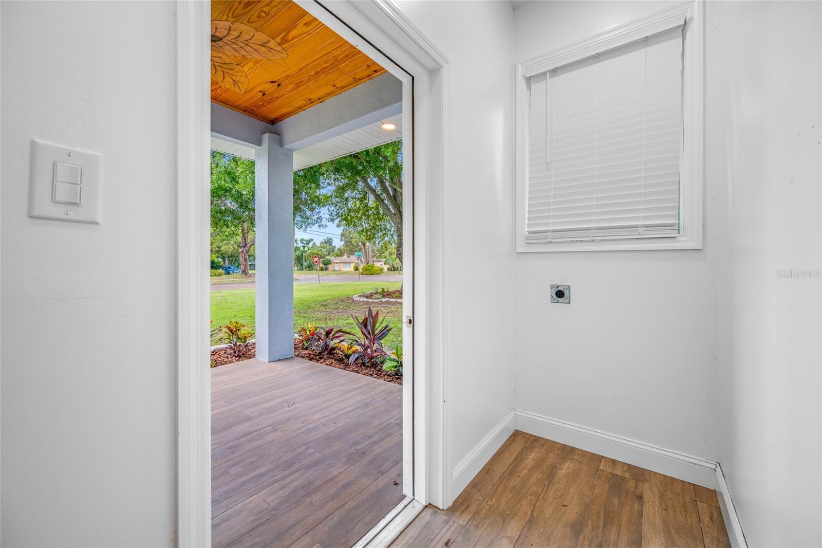 Private Patio With Dedicated Laundry Closet For Upstairs Unit