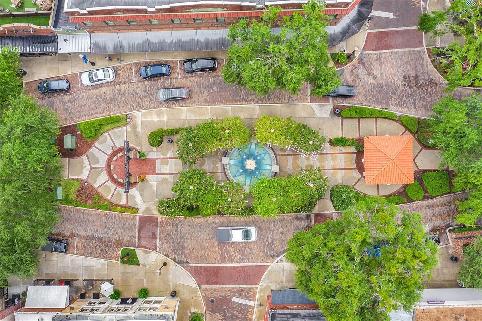 aerial view of Downtown Winter Garden