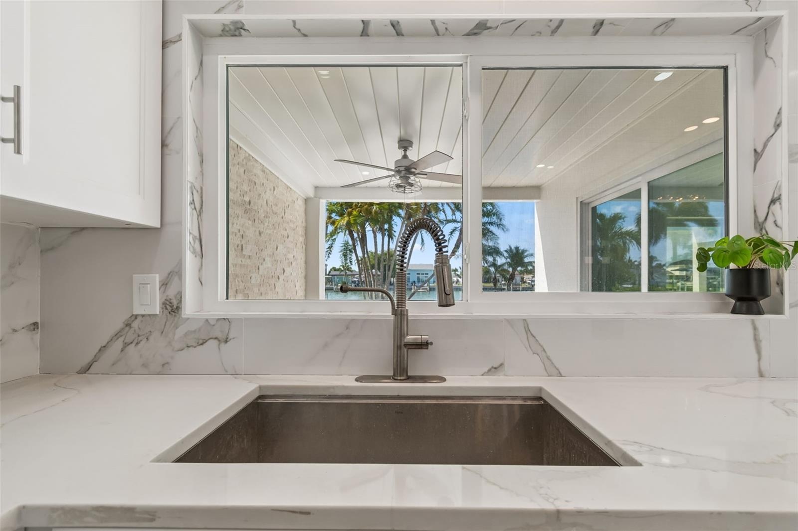 Enjoy water views from almost every room