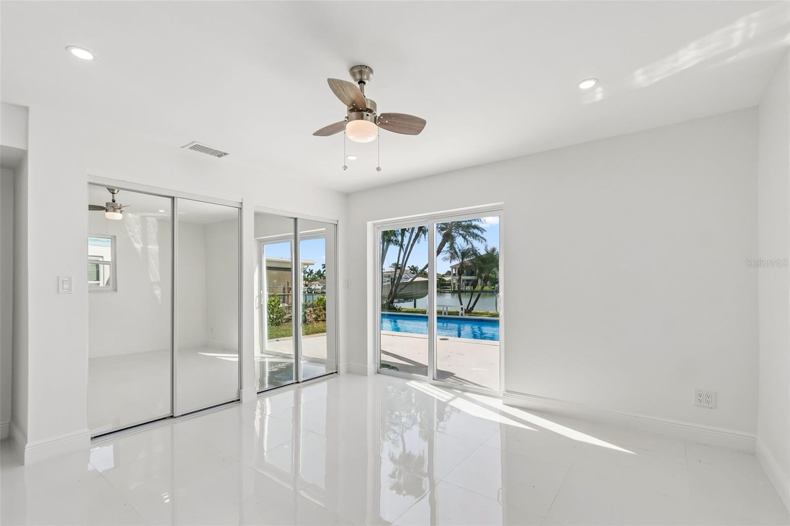 Head right from your bedroom to the pool