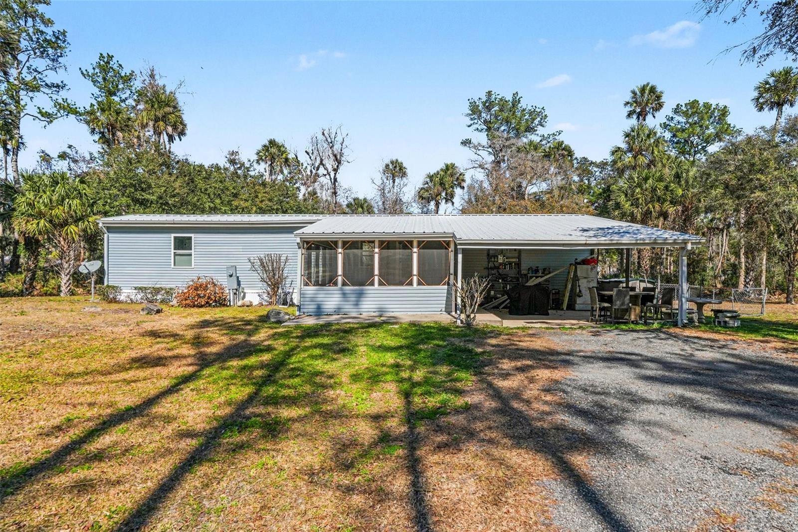 front with carport