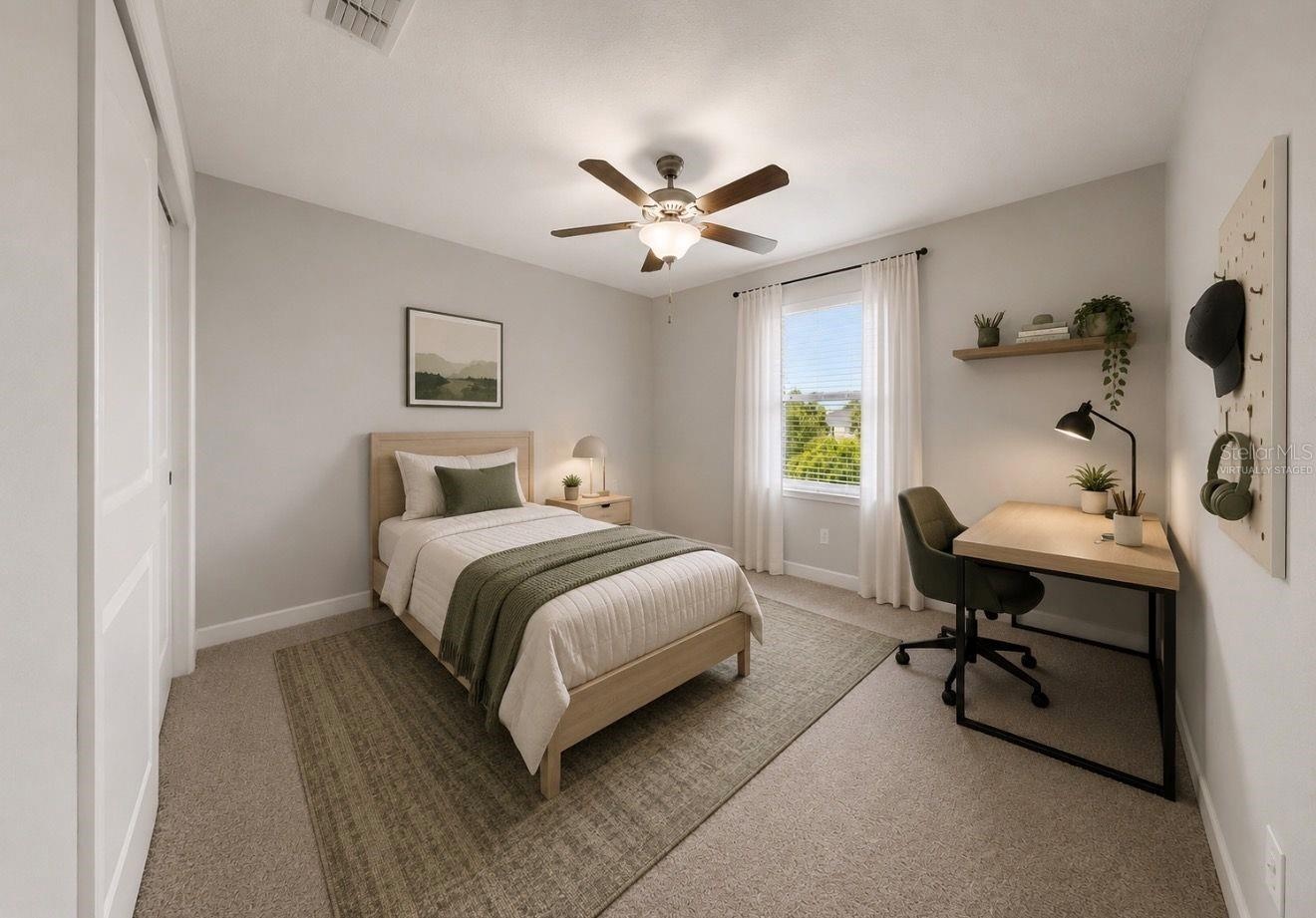 Bedroom *virtually staged