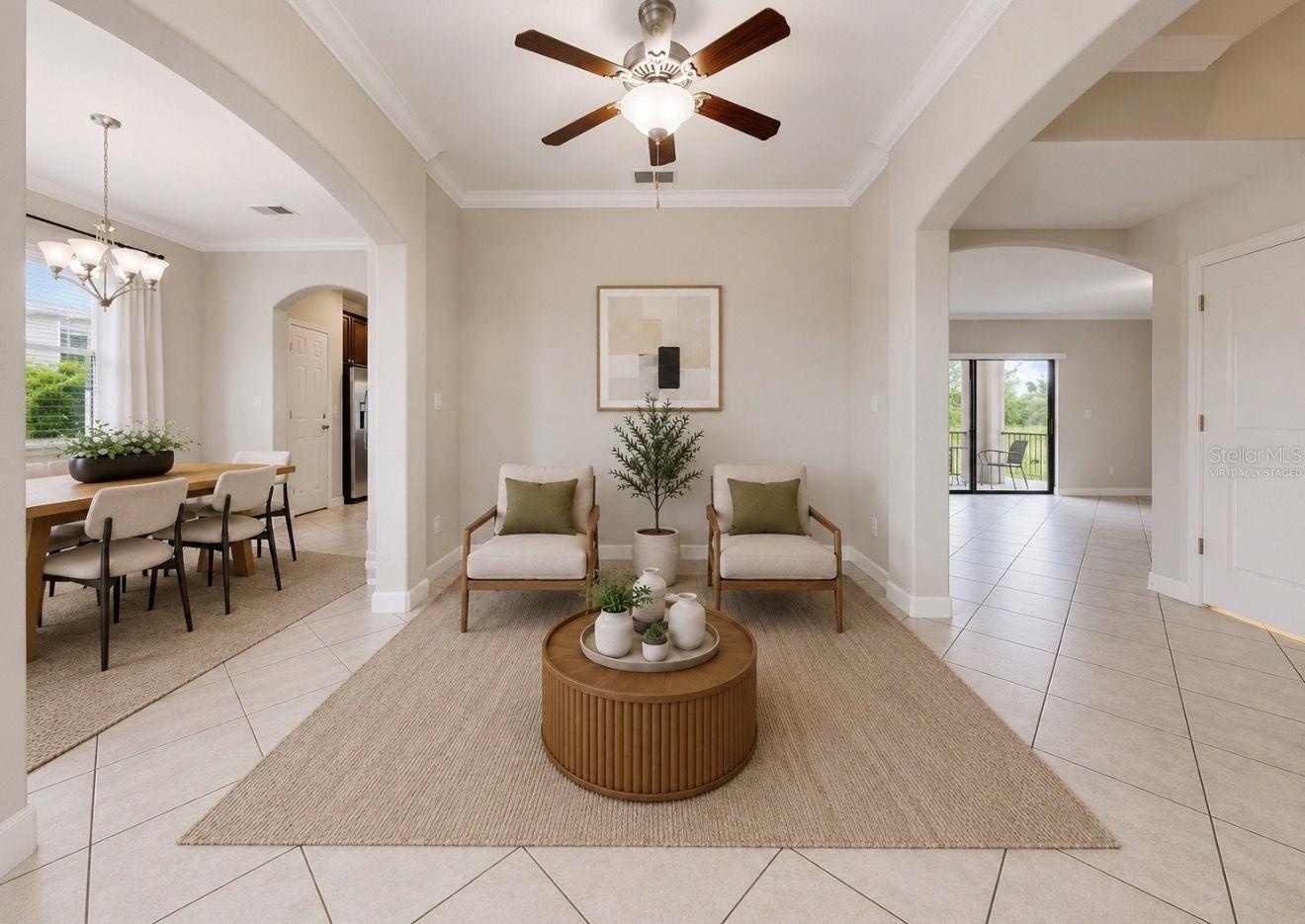 Foyer Sitting Area *virtually staged