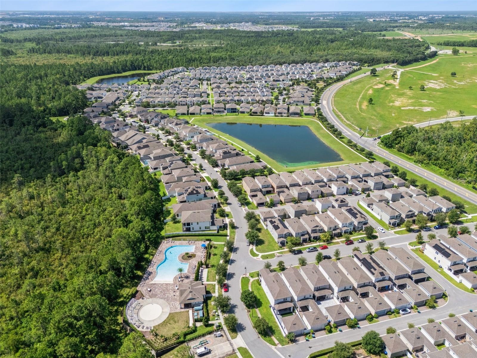 Aerial View-Community Pool