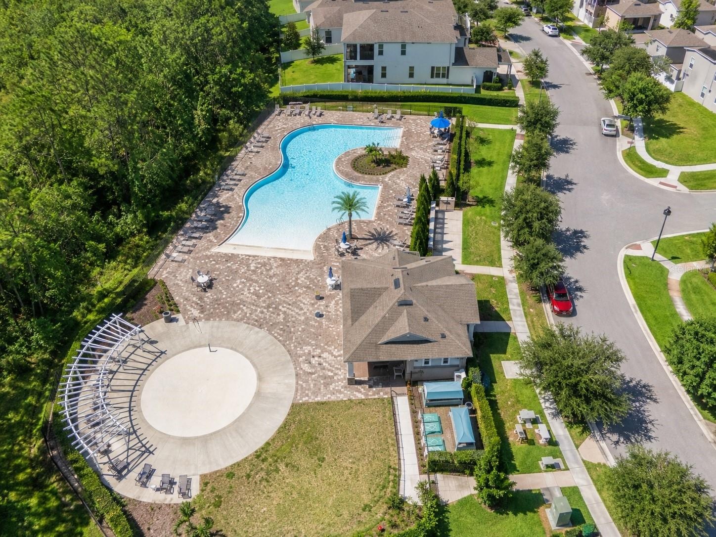 Aerial View-Community Pool