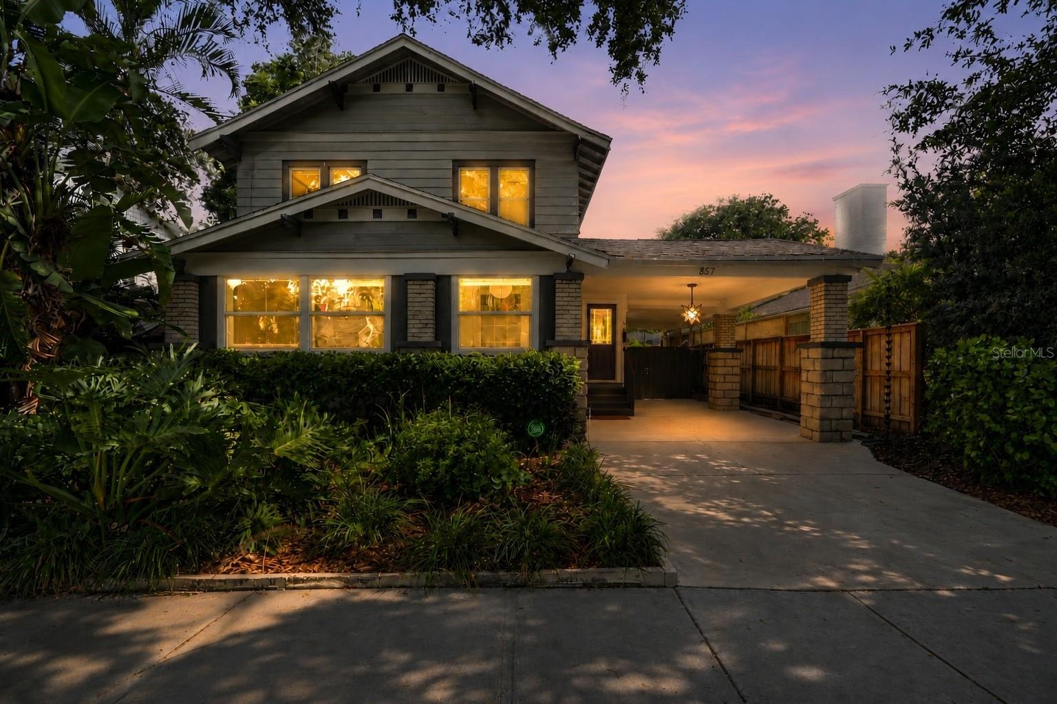 Classic Craftsman architecture, lush landscaping, and rare off-street parking create a warm welcome from the moment you arrive.