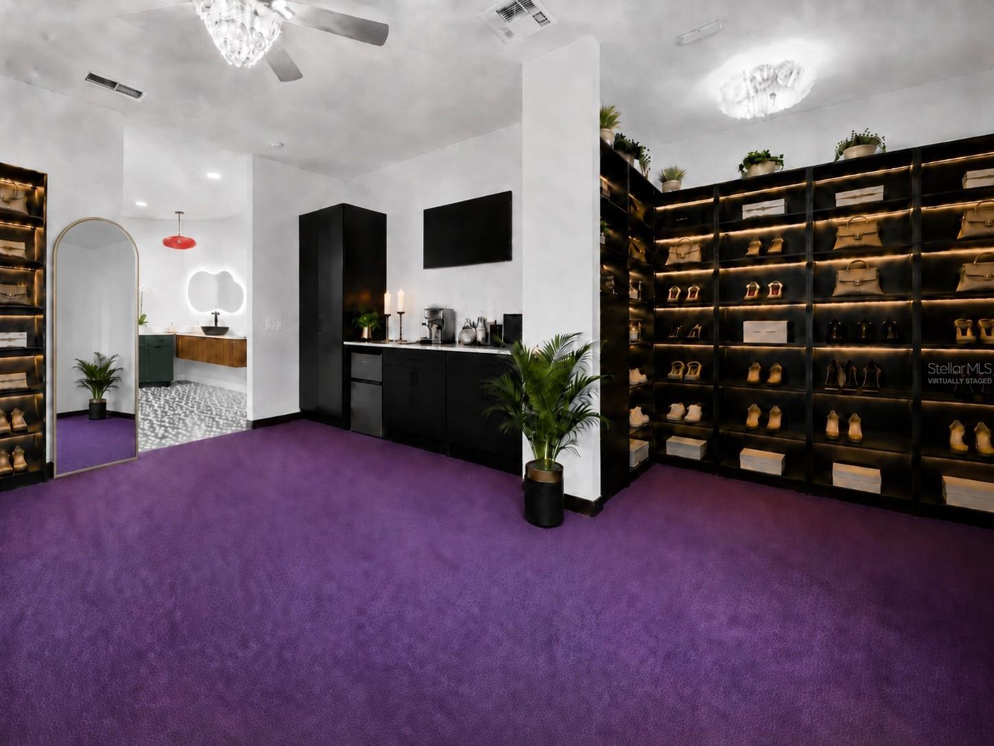 Virtually staged-Primary Suite Closet - Second Floor