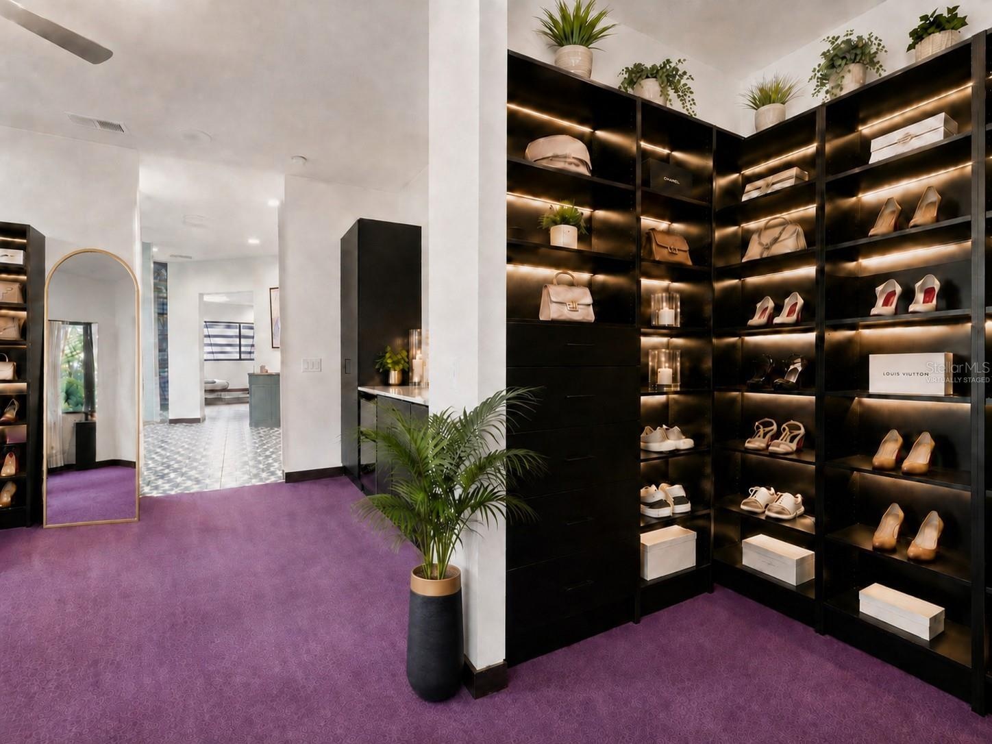 Virtually staged-Primary Suite Closet - Second Floor