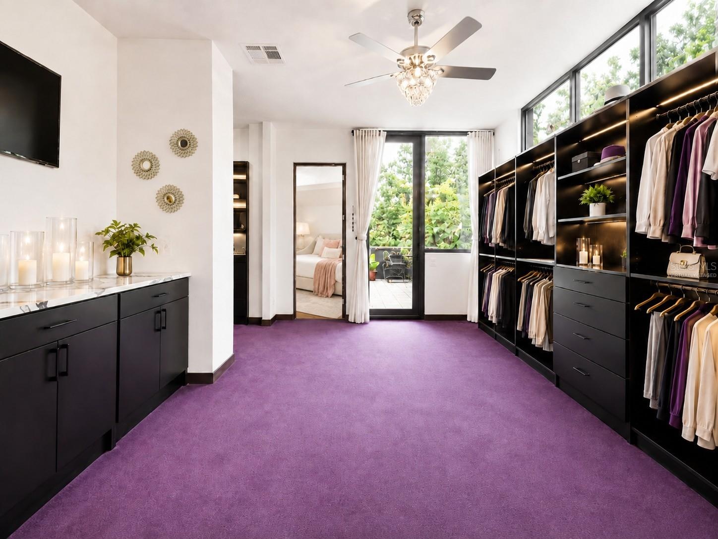 Virtually staged-Primary Suite Closet - Second Floor