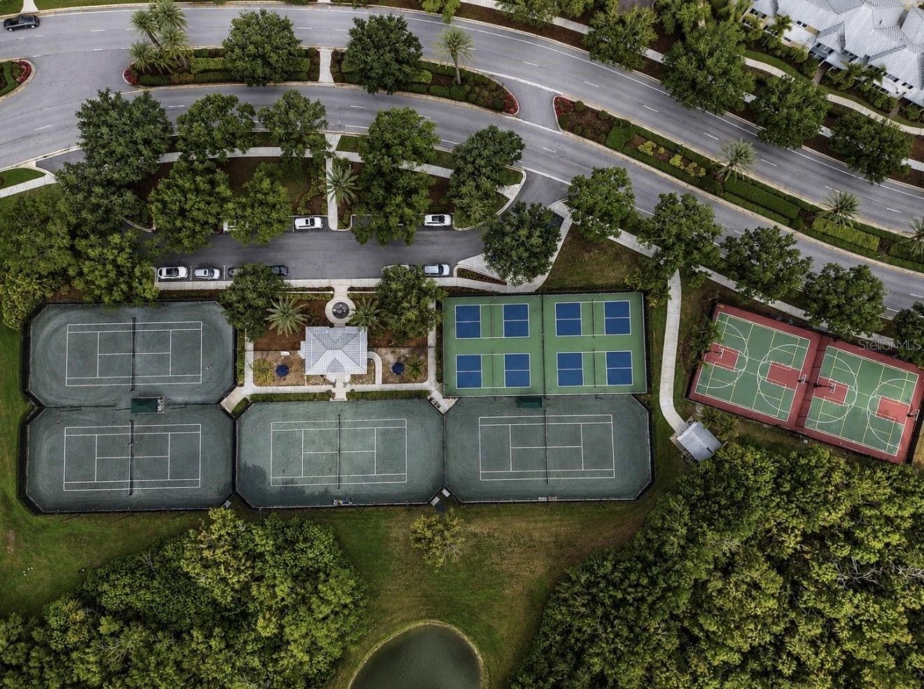Tennis, Pickleball and Basketball Courts