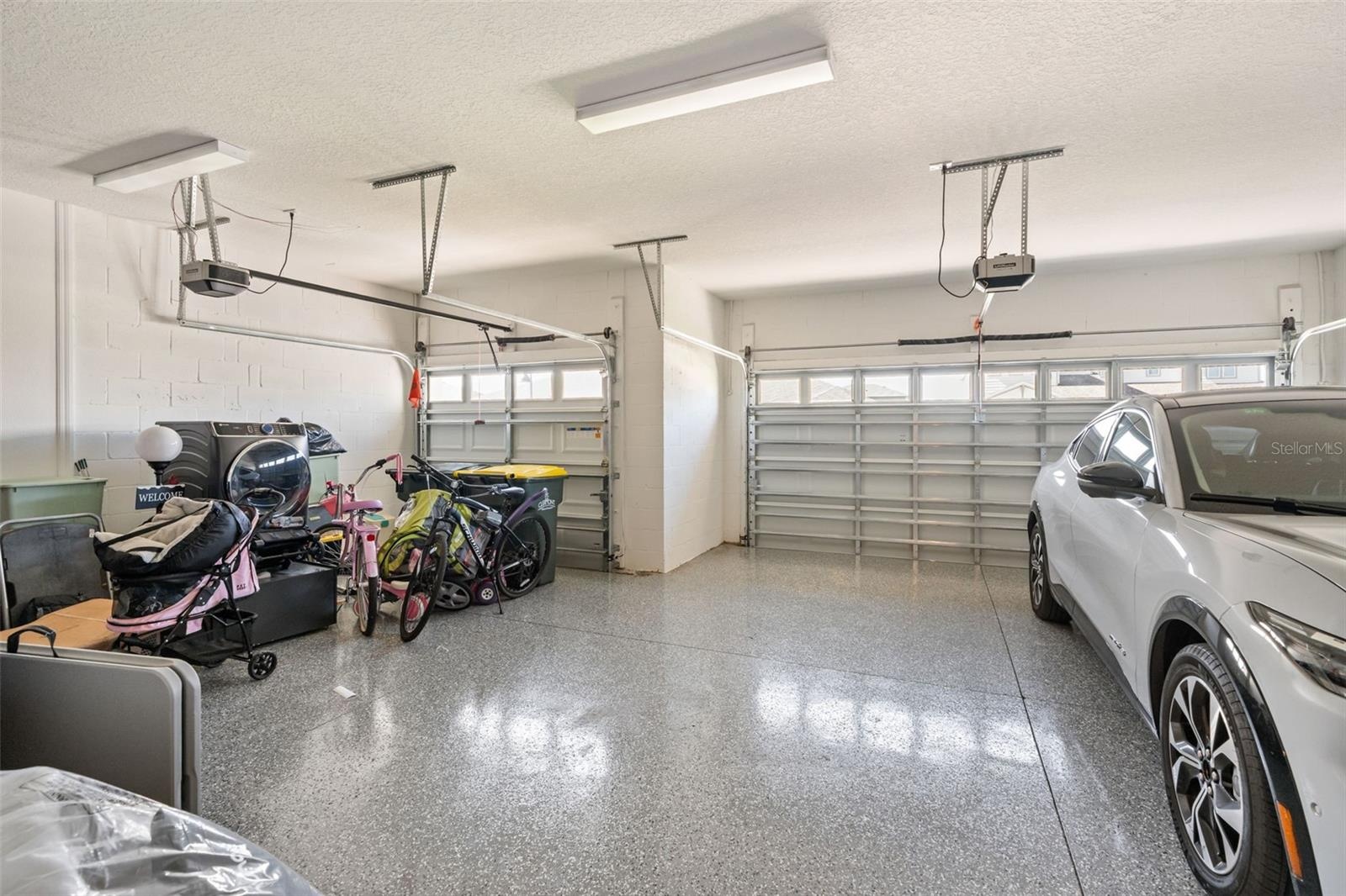 Garage with Epoxy floor