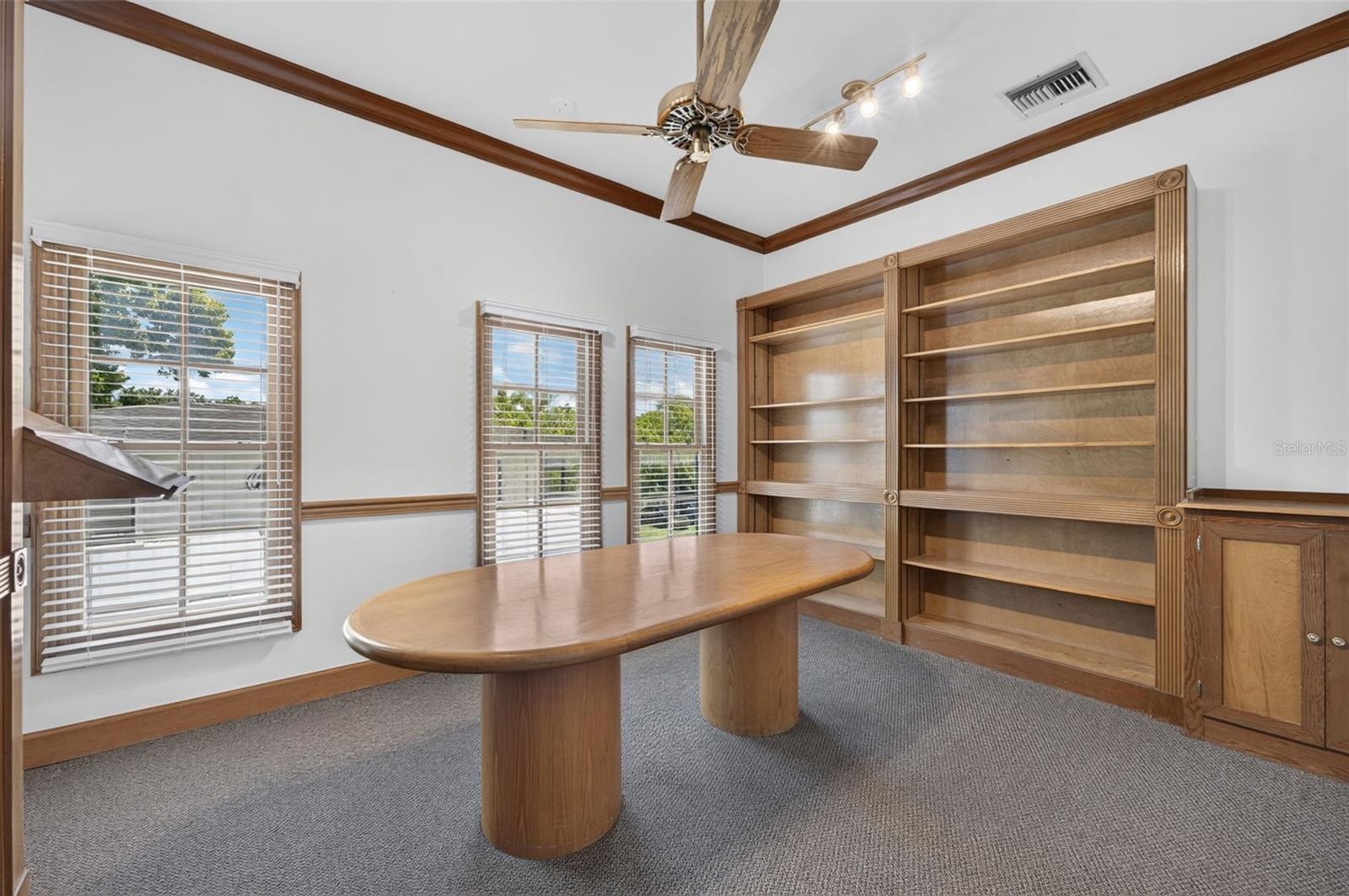 Conference room with built ins