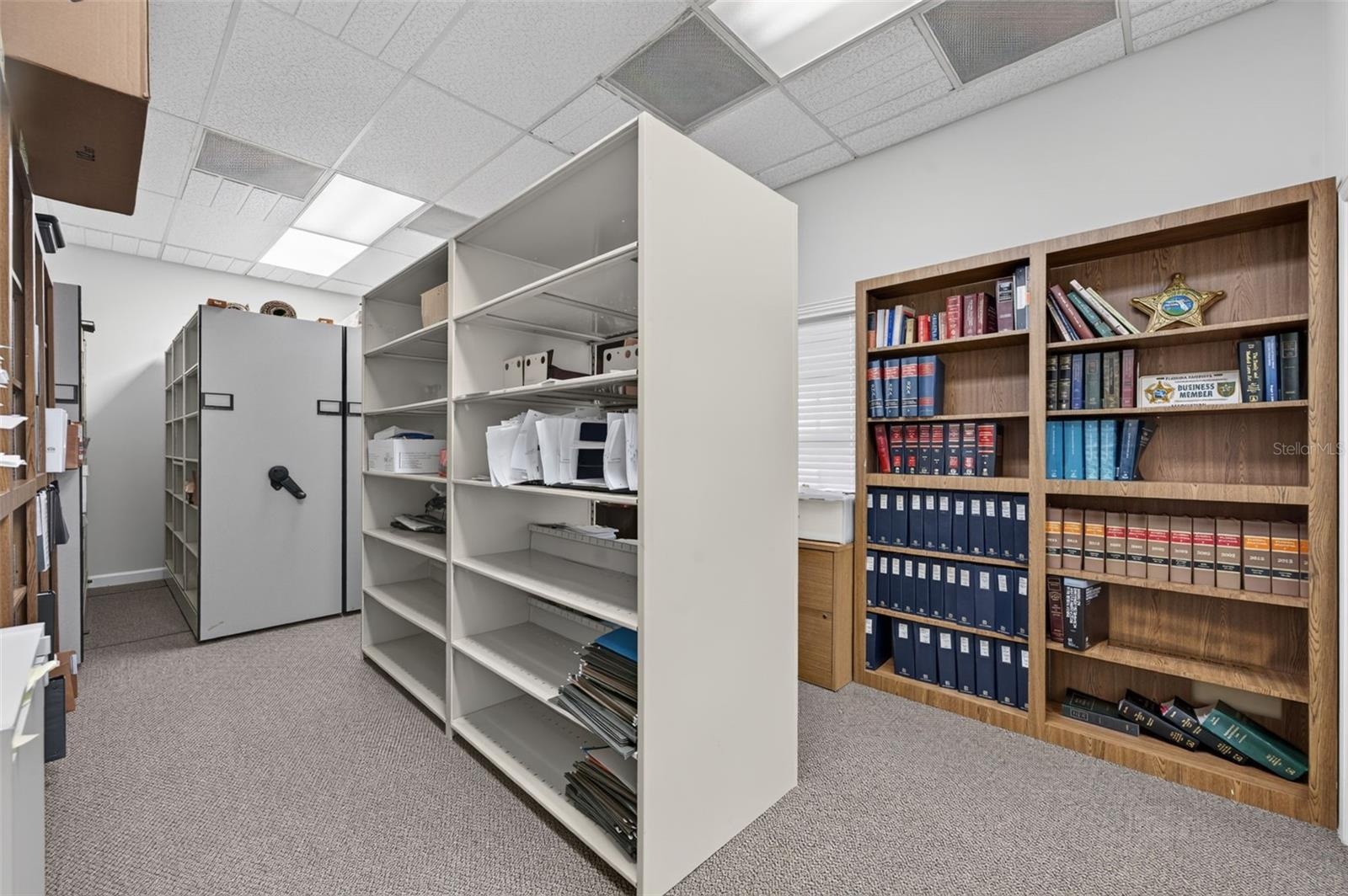 Filing area and storage