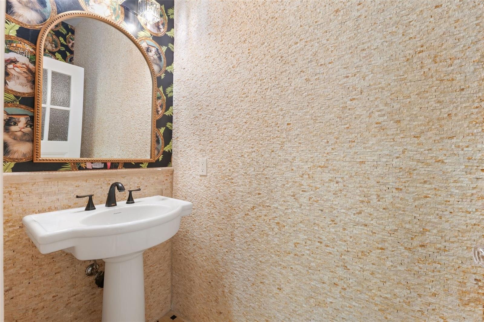 Downstairs powder room