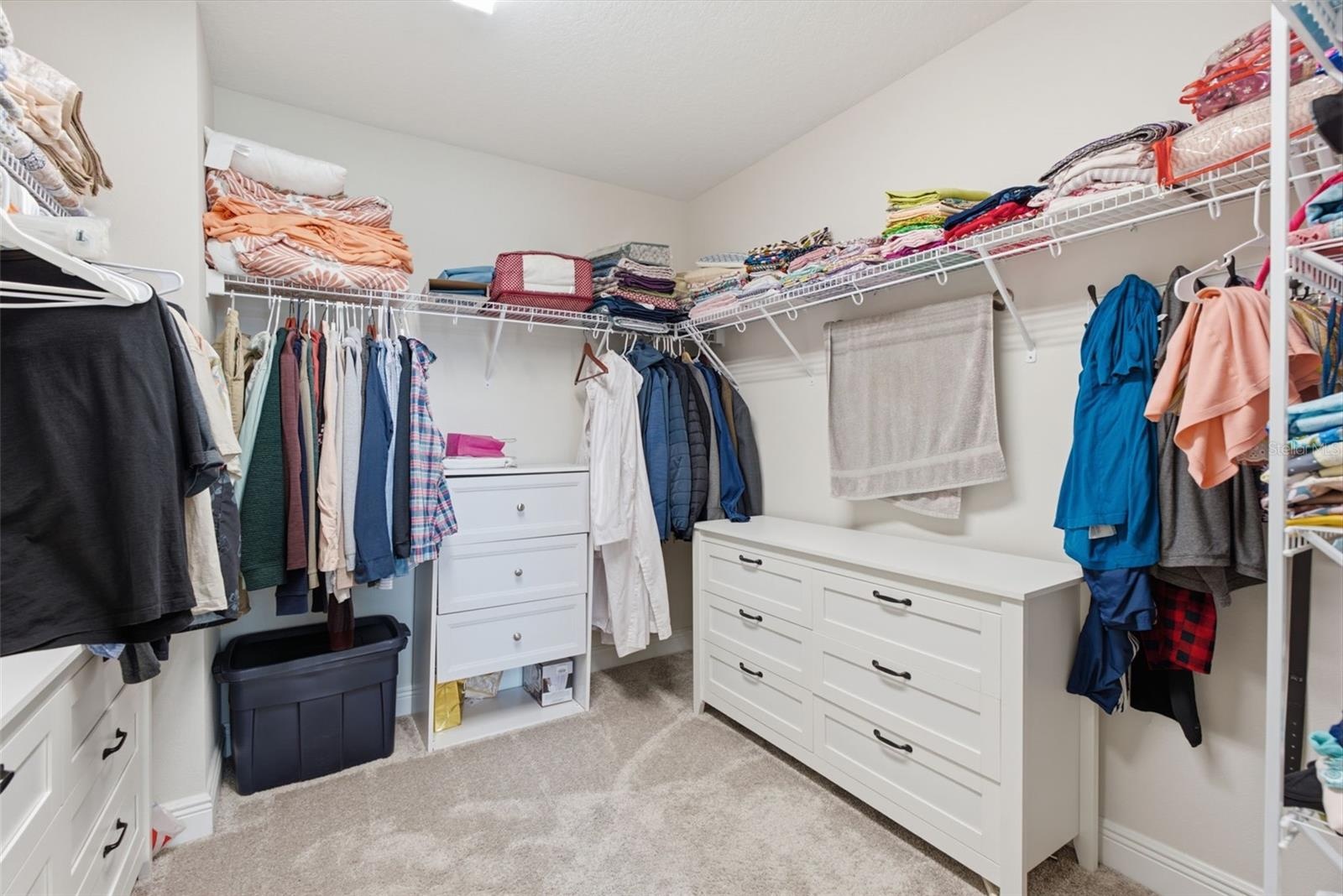 Oversized walk in closet