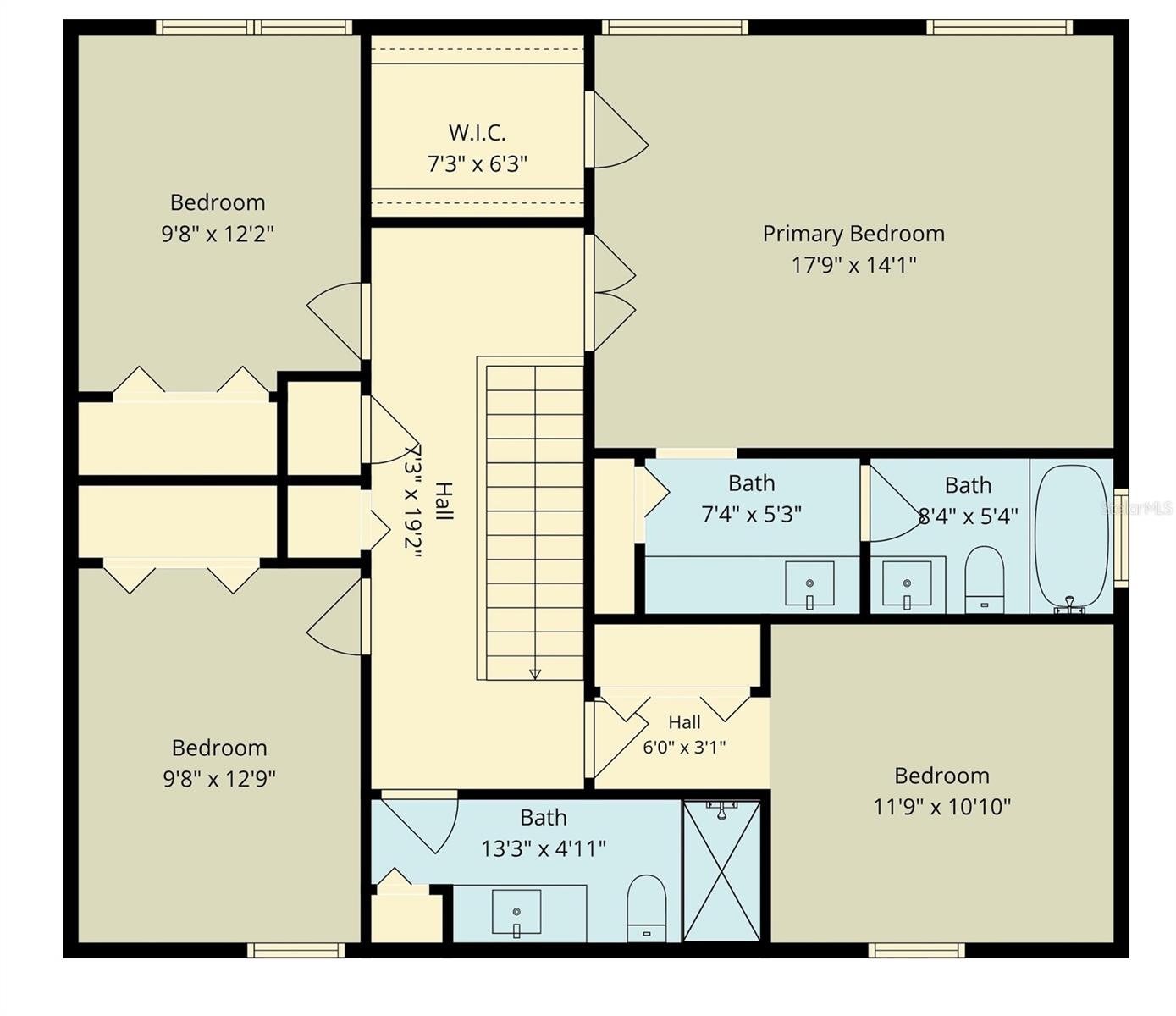 Second floor floorpan