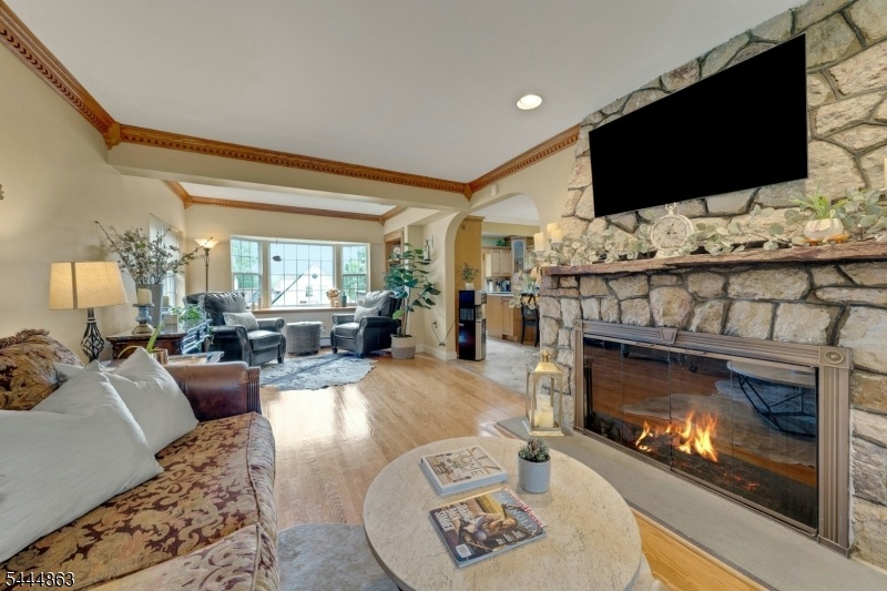 Get cozy around the fireplace