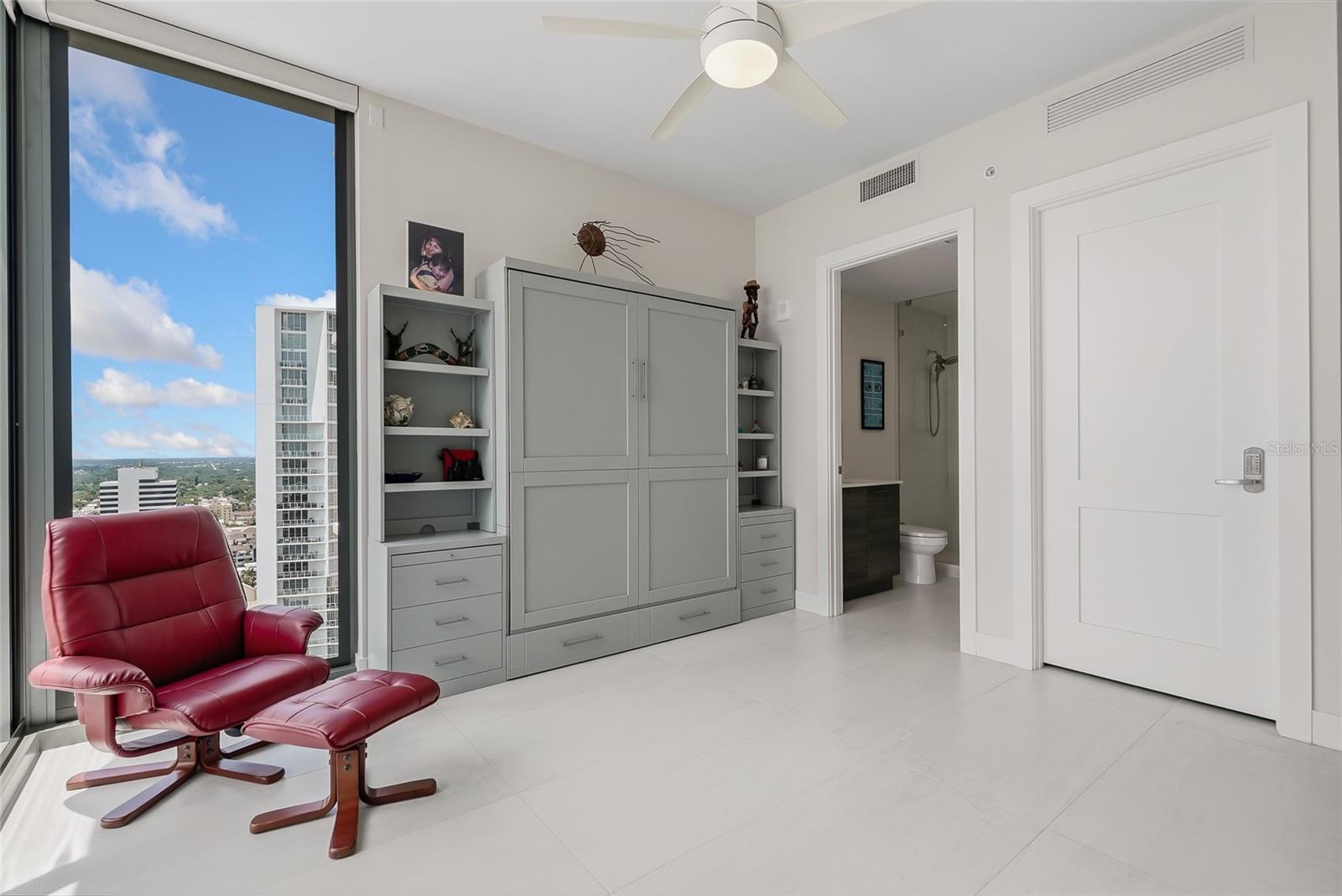 second bedroom with Queen size Murphy bed