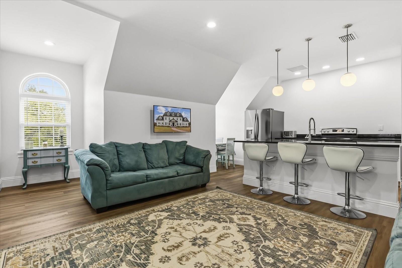 Garage Apartment Living room/kitchen