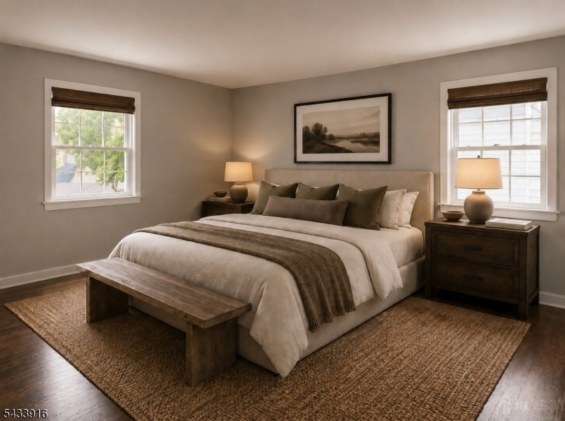 Staged Virtually Maste Bedroom