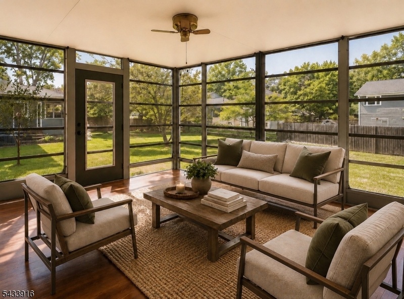 Staged Virtually Enclose Porch