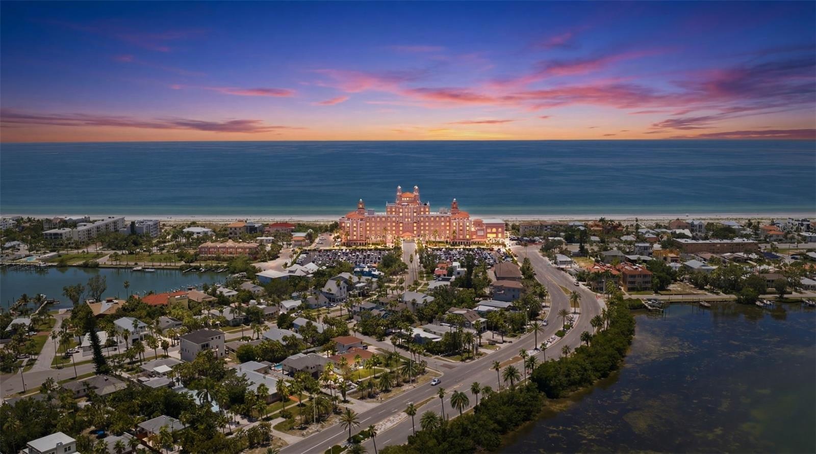 Night birds eye View of the Don CeSar