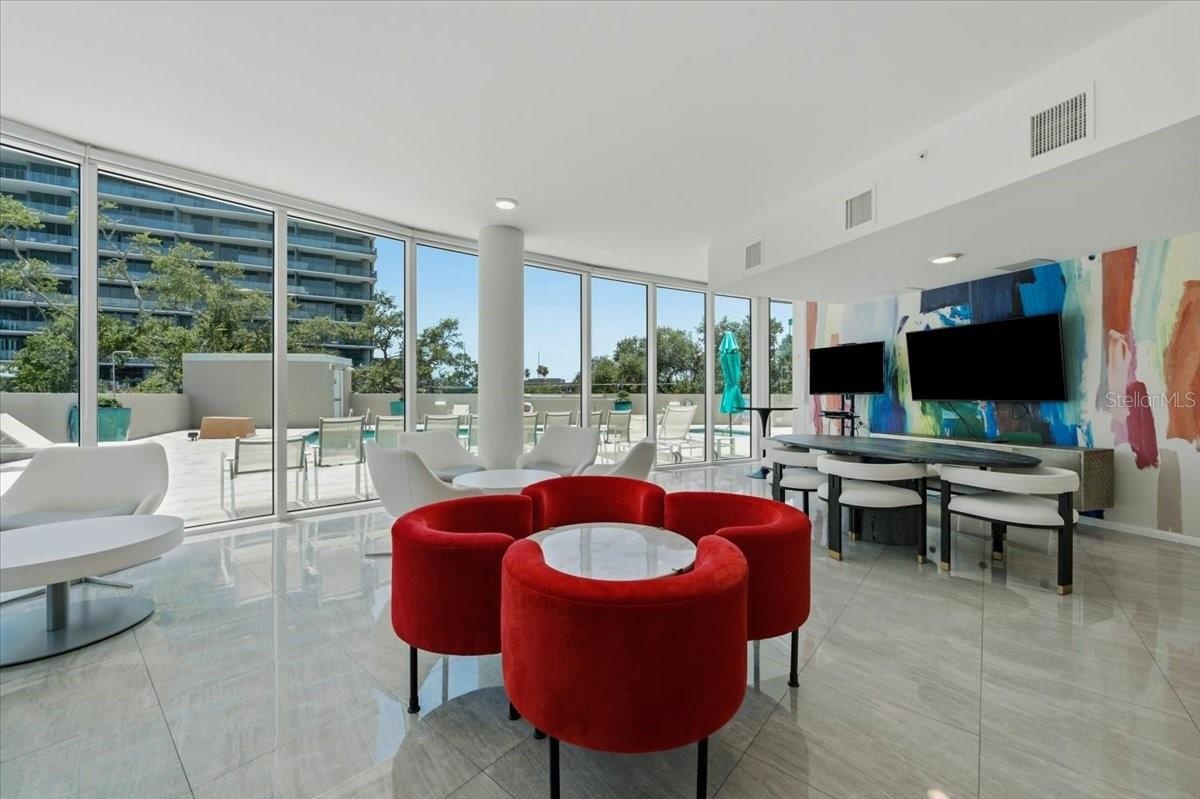 Private entertainment space.
