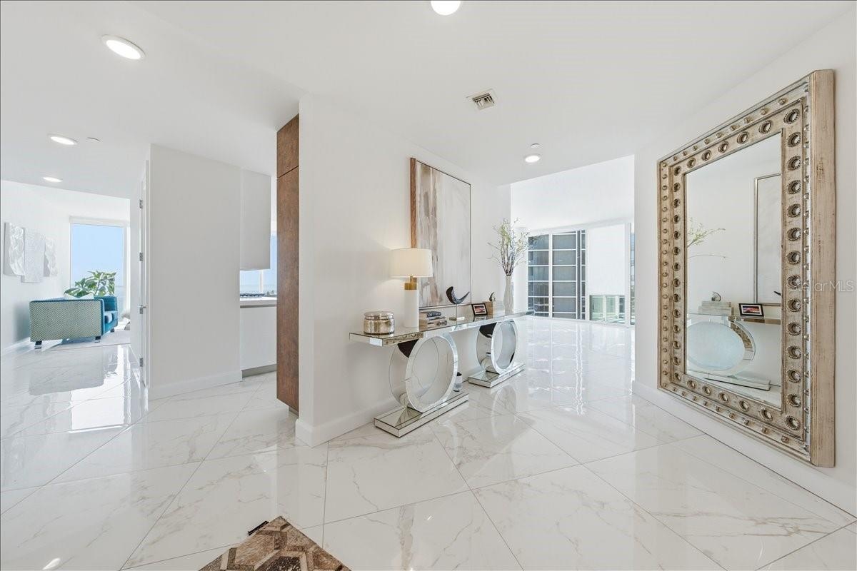 Soaring ceilings creating an open, luxurious feel.