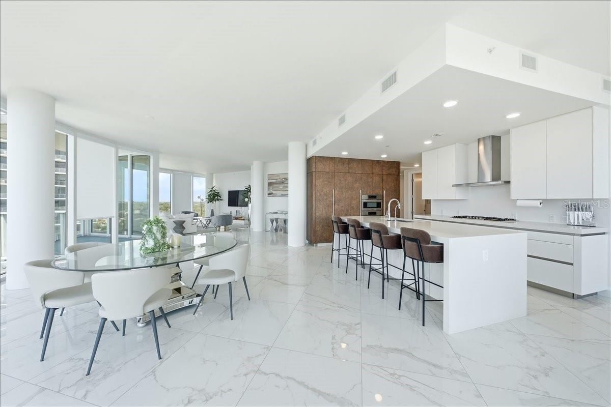 Seamless layout designed for entertaining.