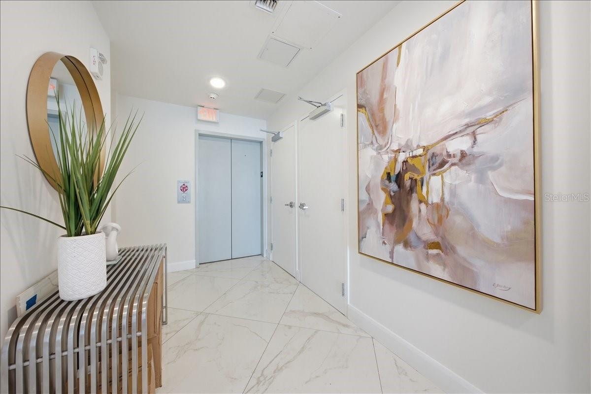 Well-maintained hallway