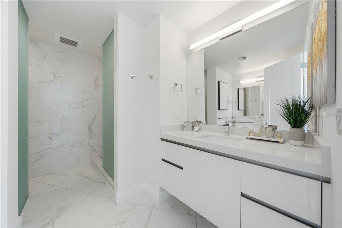 Spa-inspired bathroom with premium finishes.