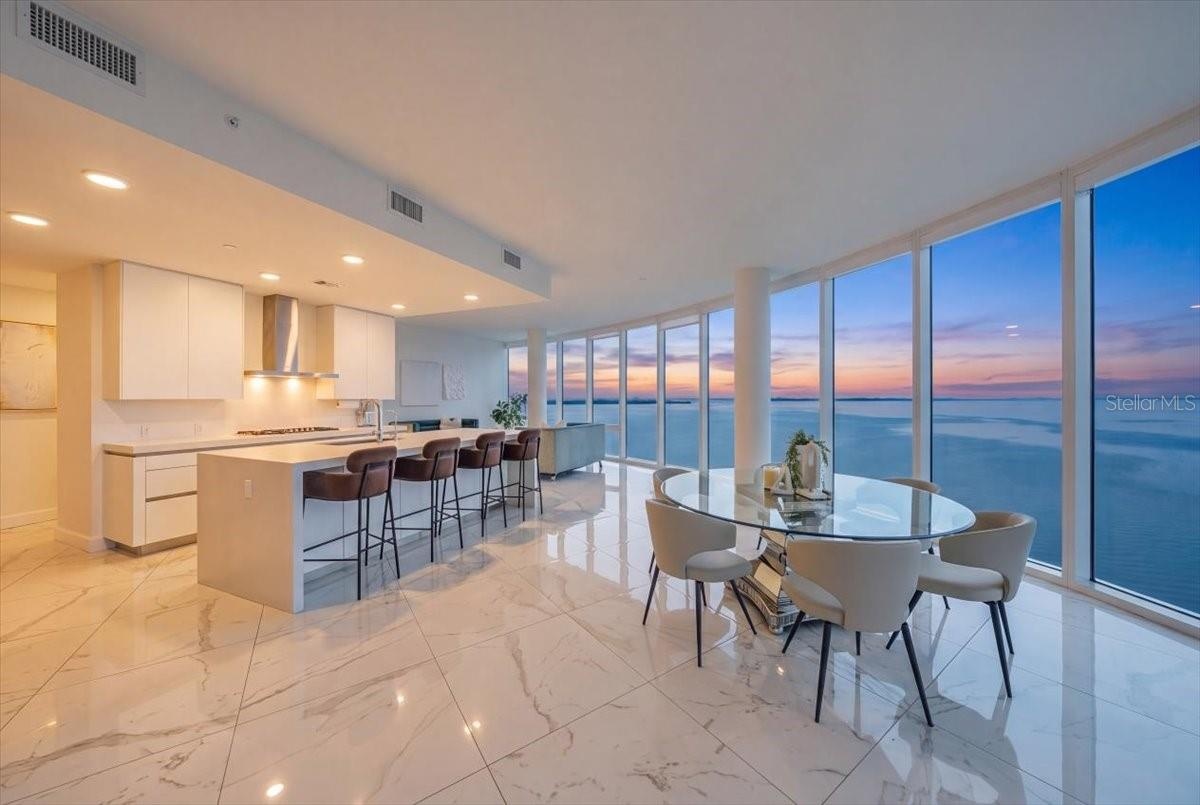Contemporary gourmet kitchen with premium finishes.