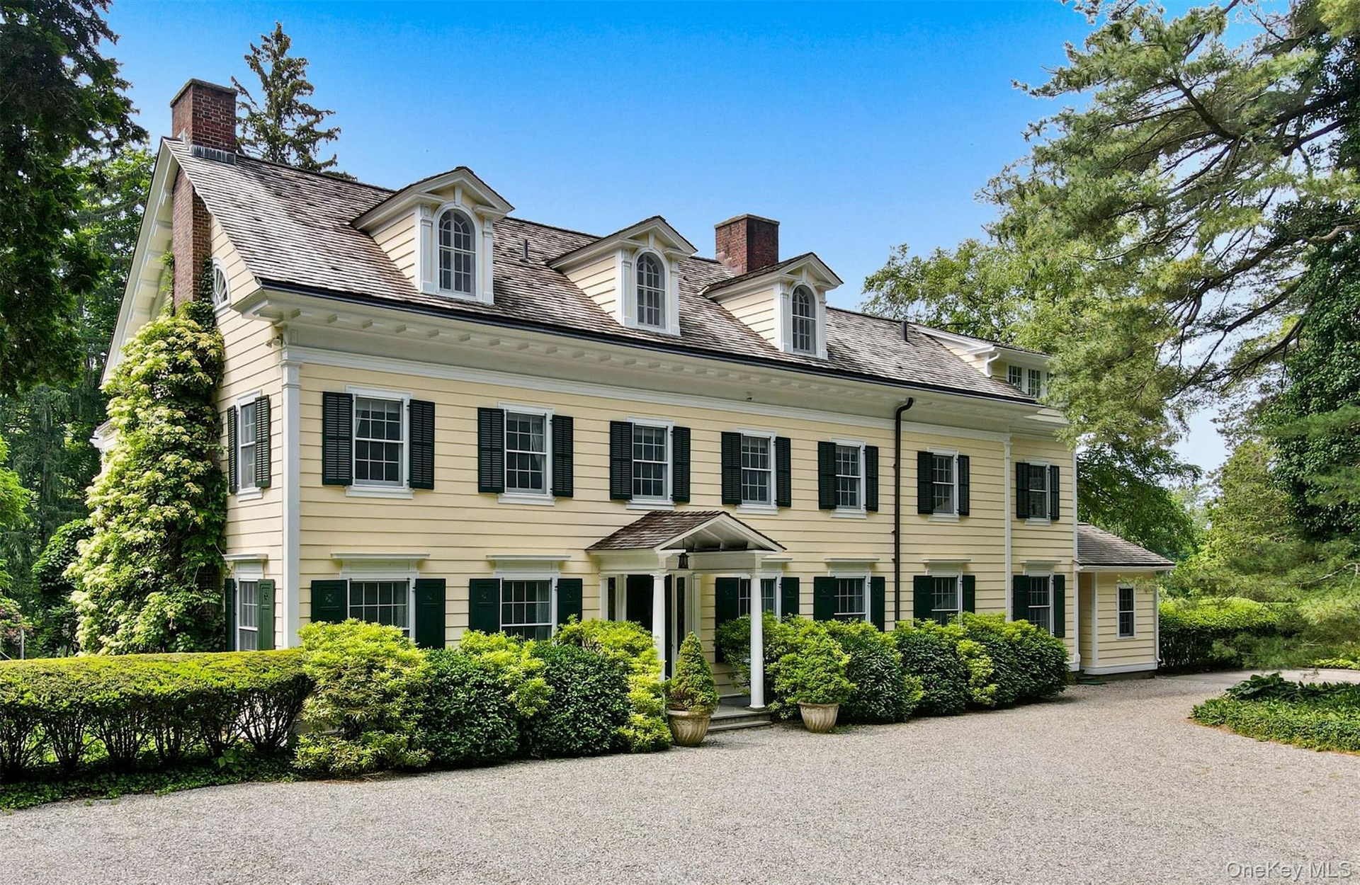 Front of house, iconic 20th century estate