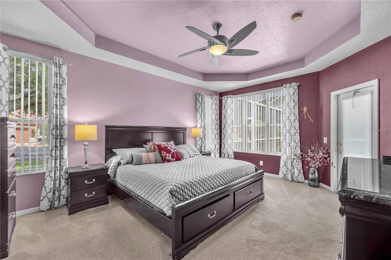 There is also direct pool access from the main suite.