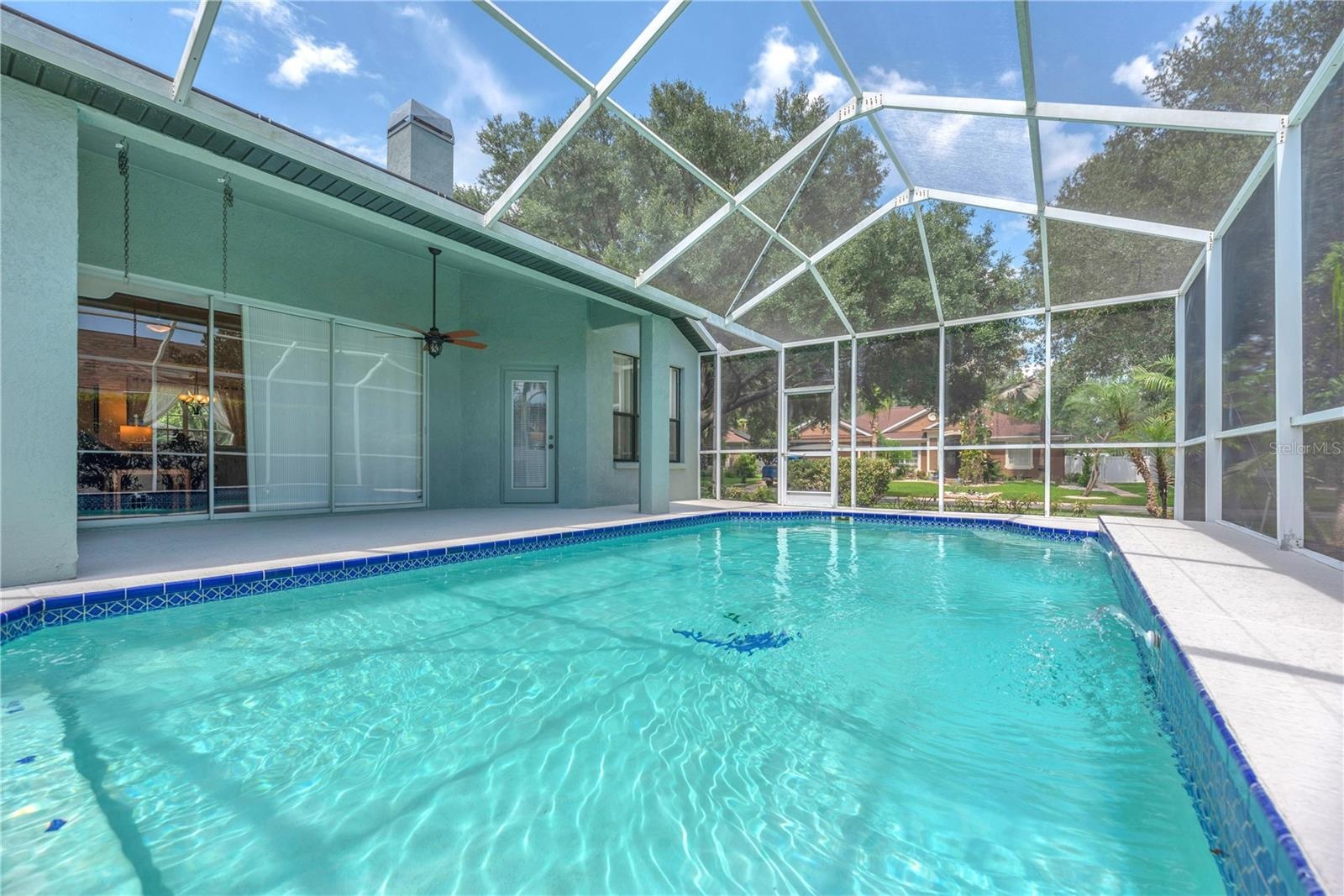 Plenty of covered patio entertaining space.