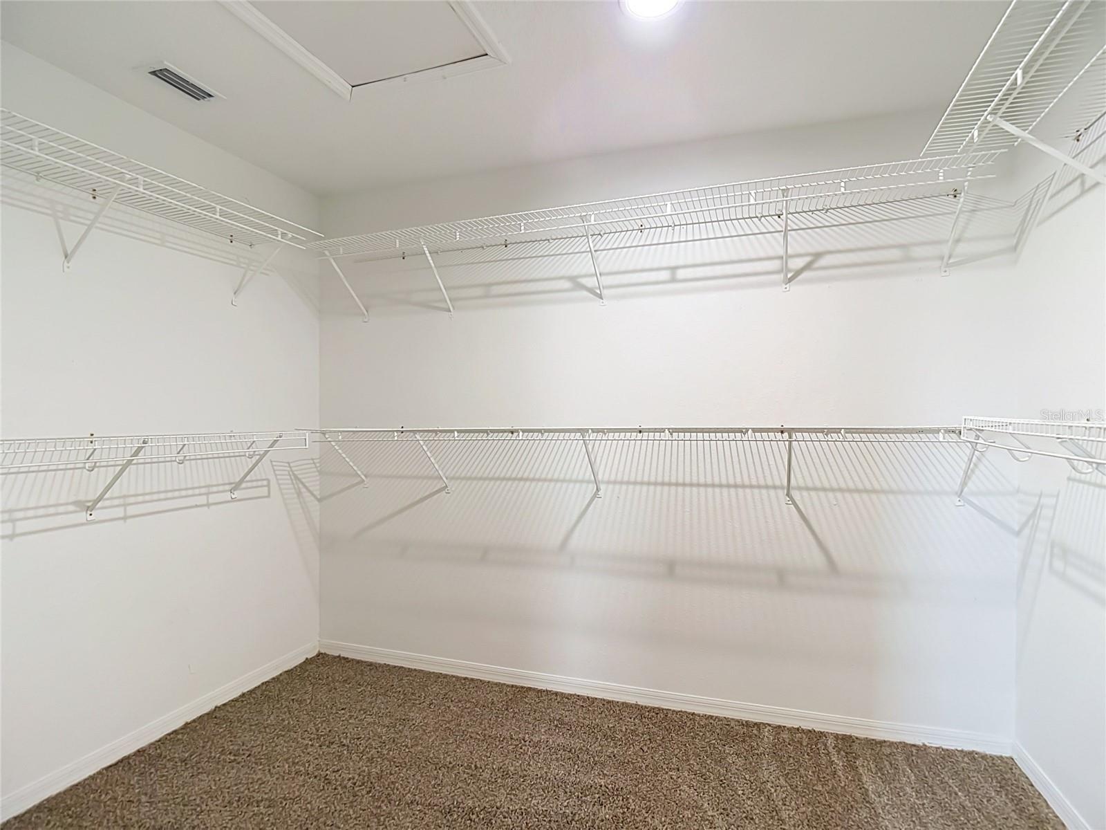 Primary walk-in closet
