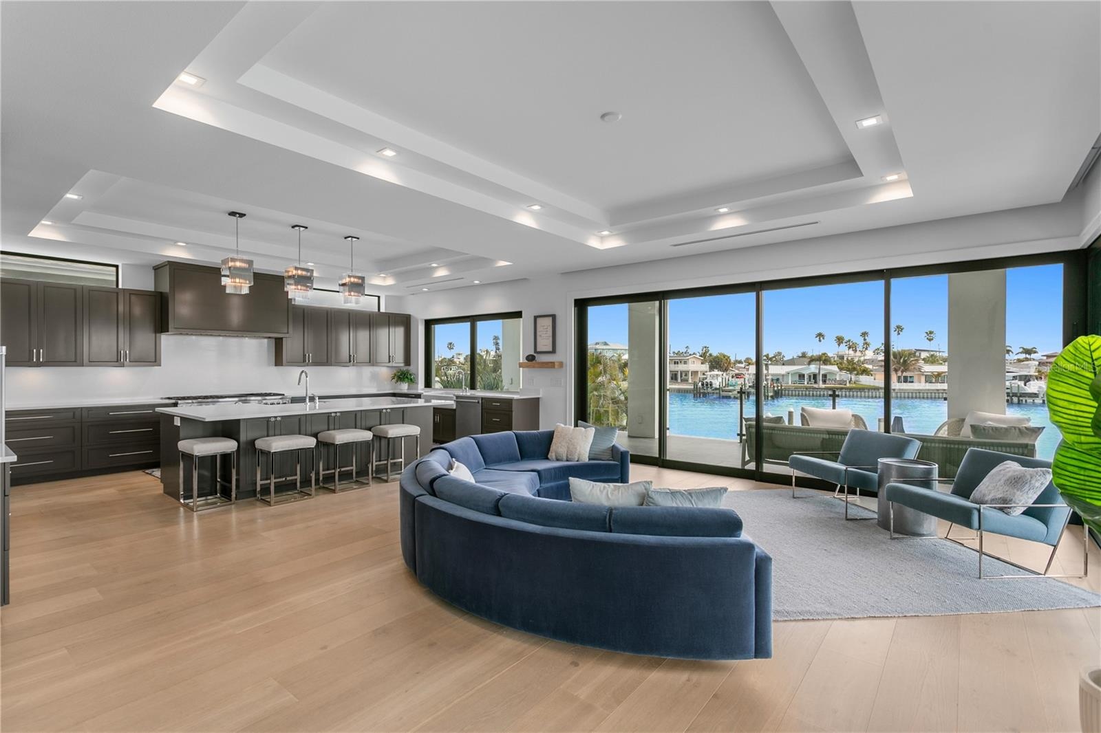 Great room and kitchen