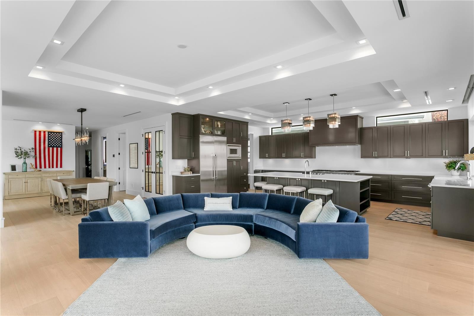 Great room and kitchen