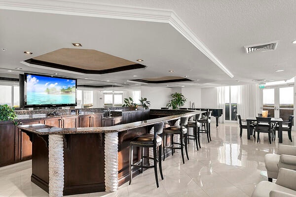 Clubroom lounge area