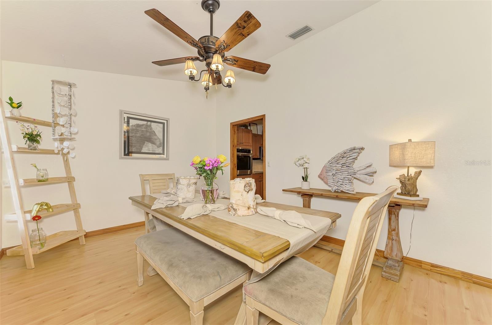 Formal dining room with easy access to the kitchen