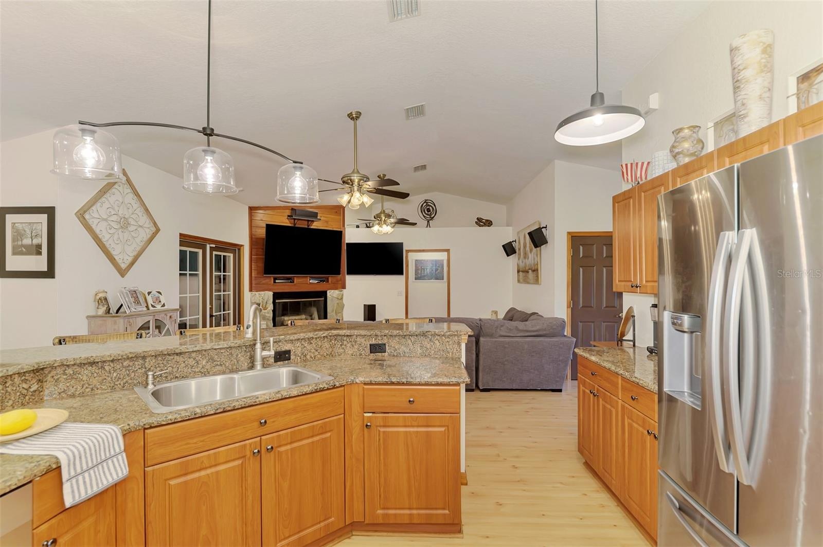 Deep farmhouse sized kitchen sink