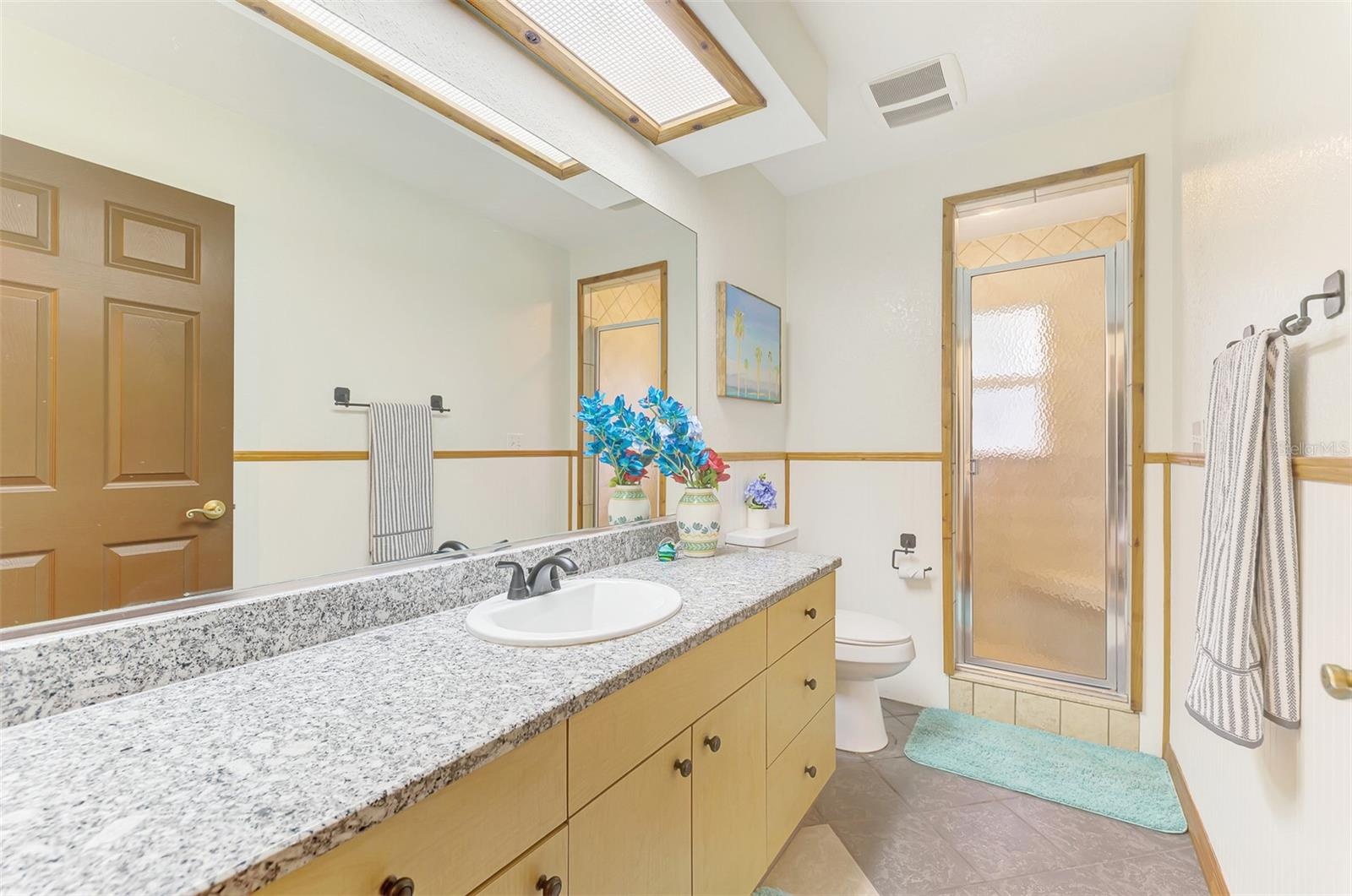 2nd full bathroom with shower