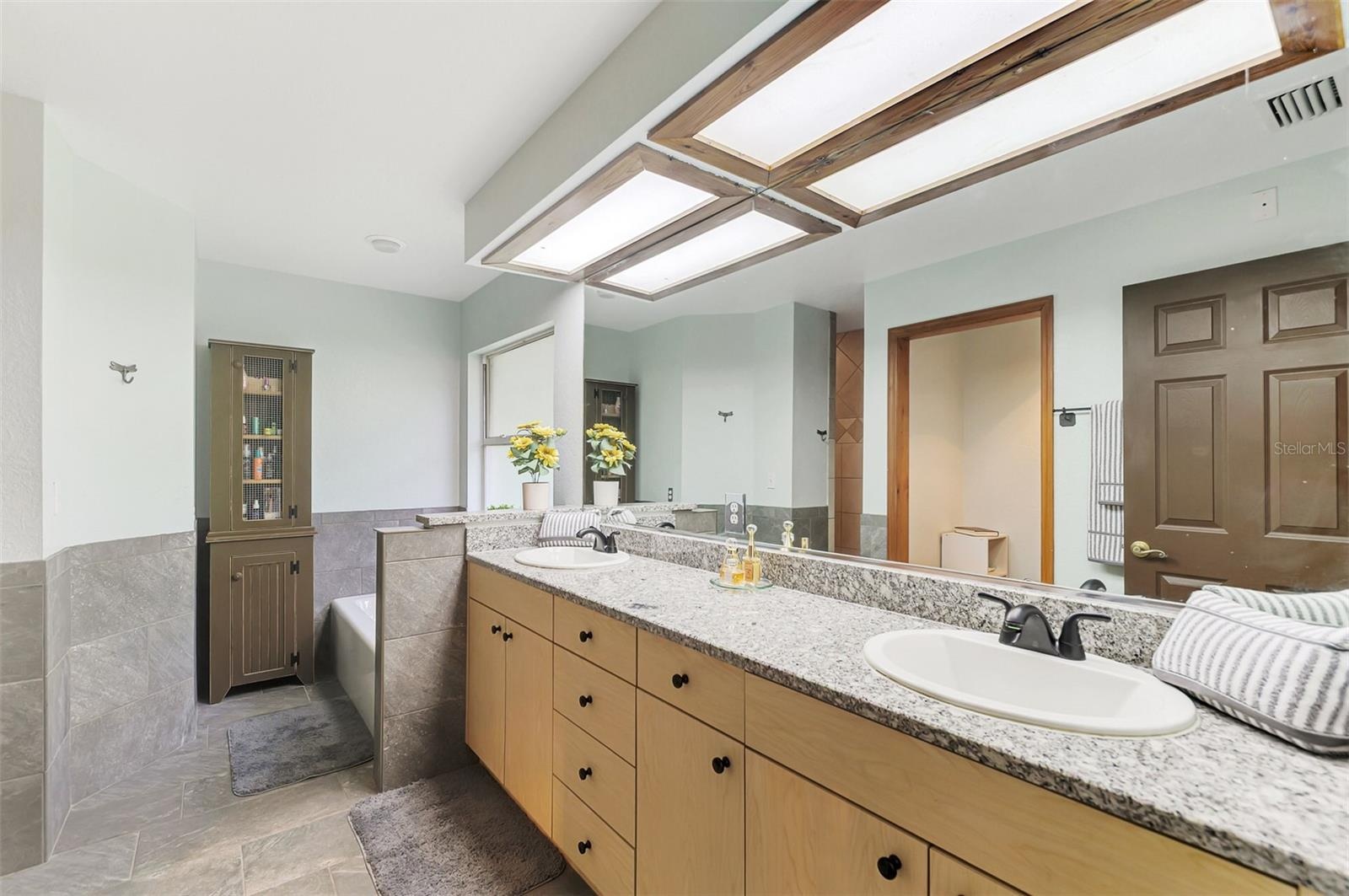 Tub and separate shower