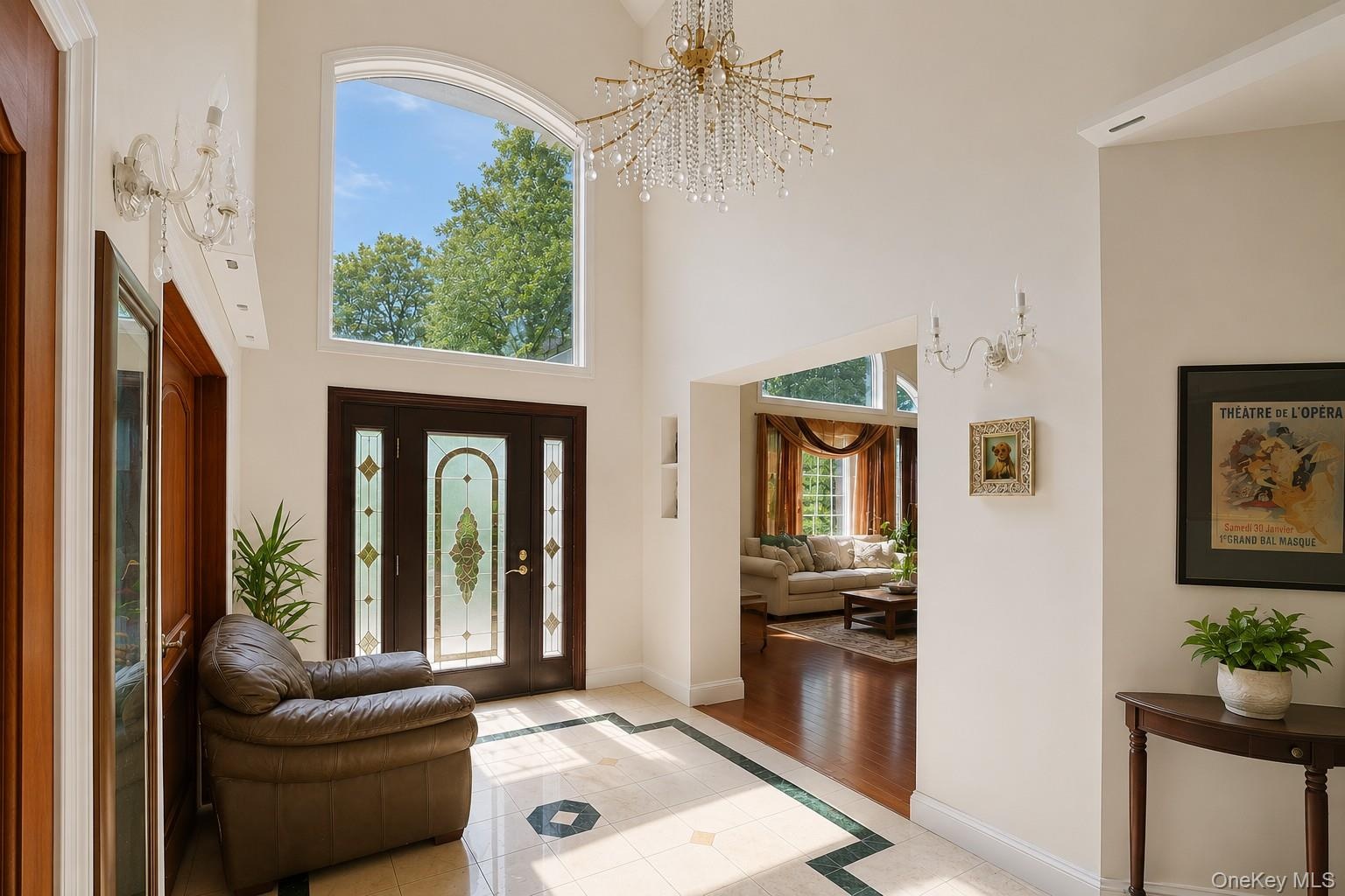 Double height entrance foyer awashed with natural light