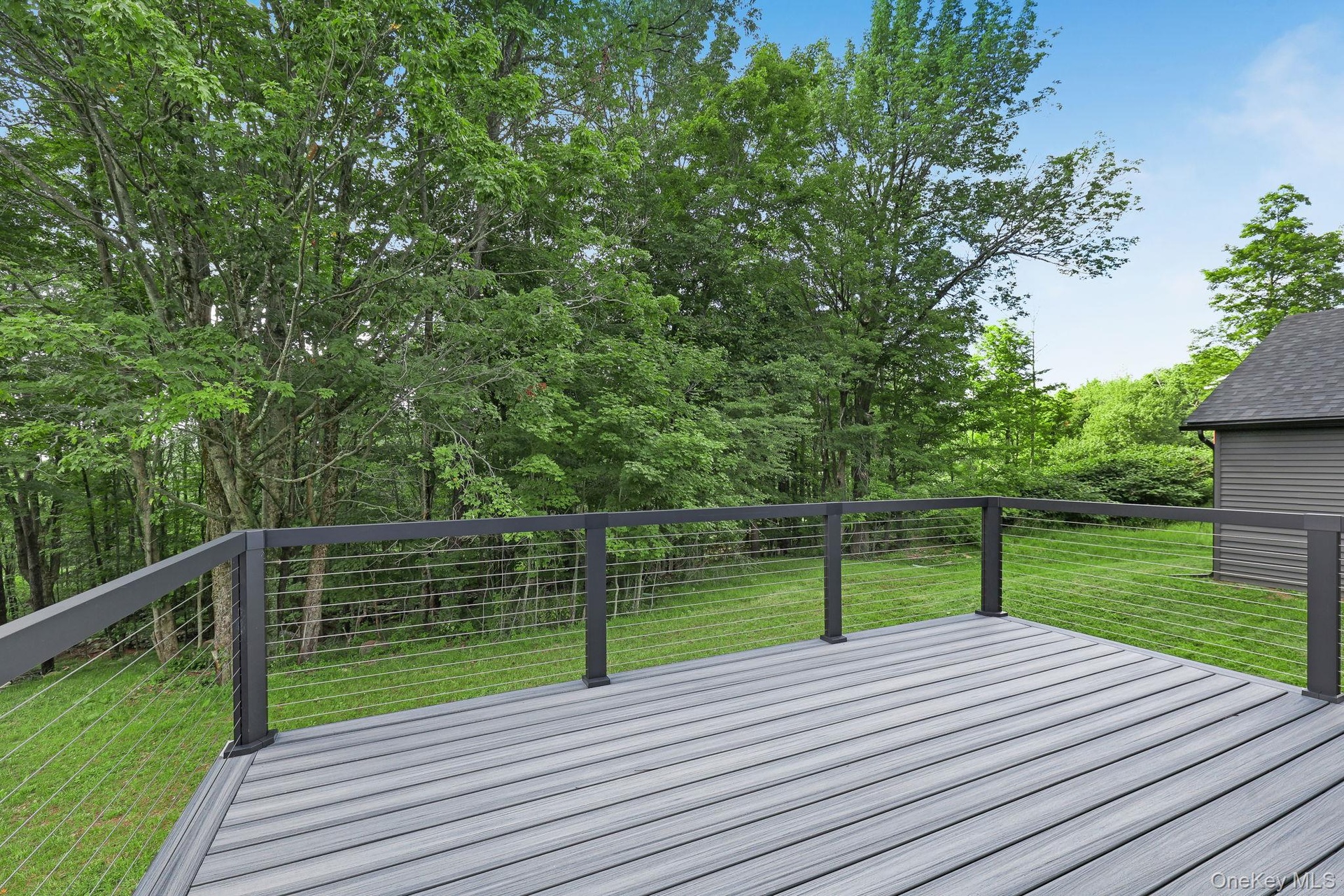 Beautiful back porch overlooking your property