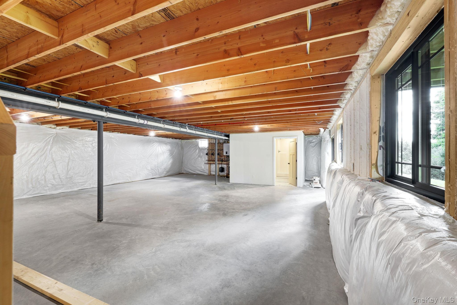 View of basement from the staircase