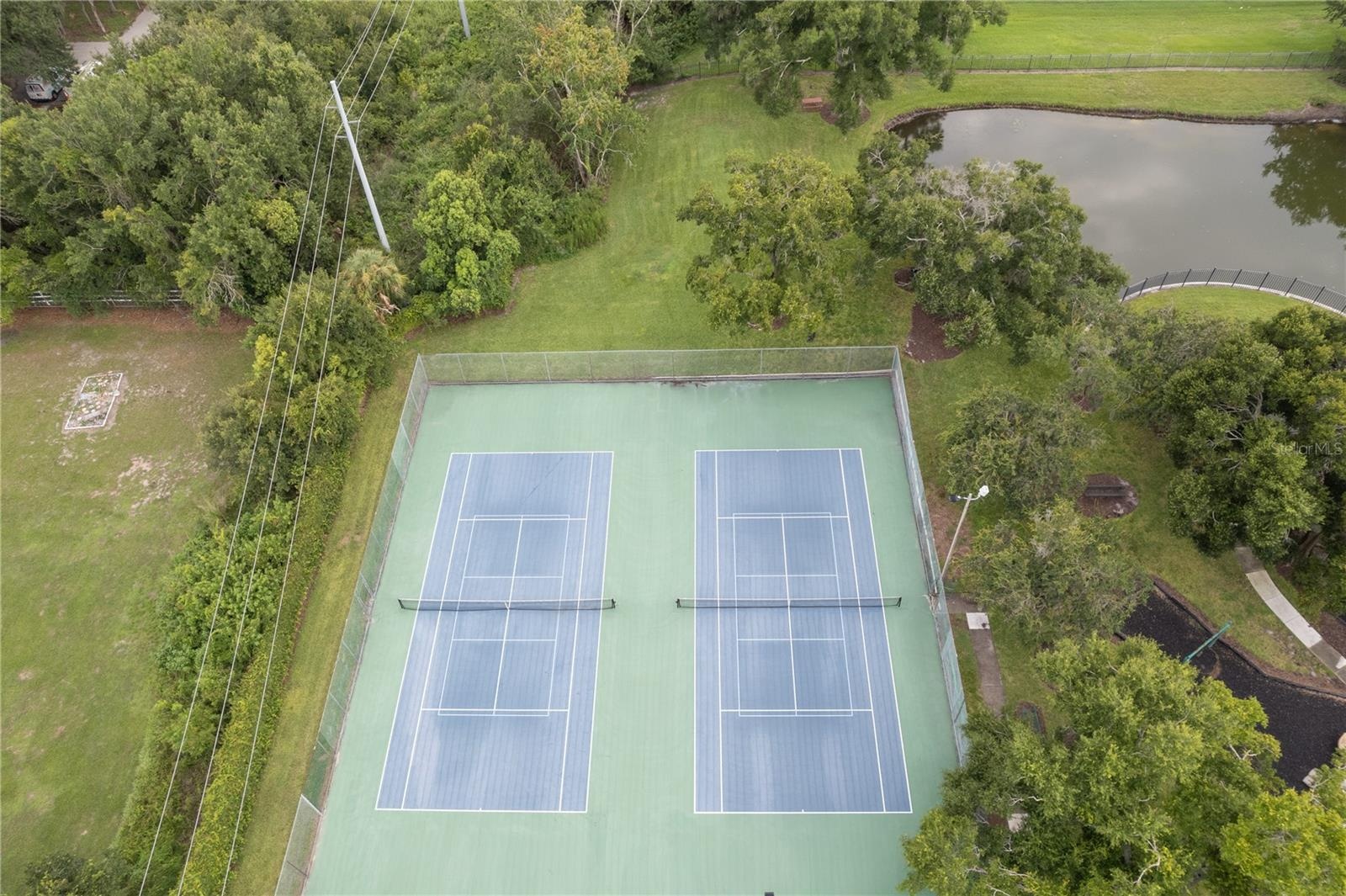 Community tennis courts