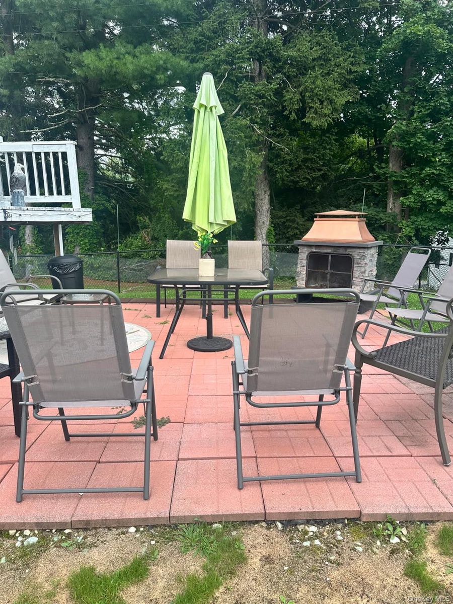 relax around the firepit