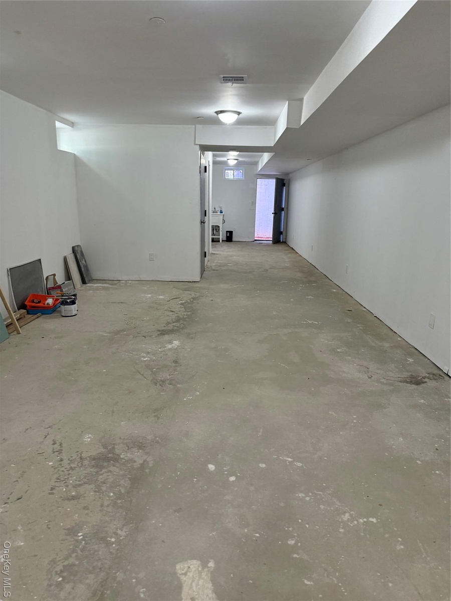 View of below grade area